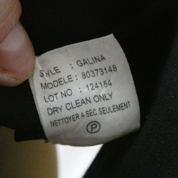 Theory Galina Linen Blend Tie Front Blazer Jacket Black Career Size 2 - Picture 8 of 9